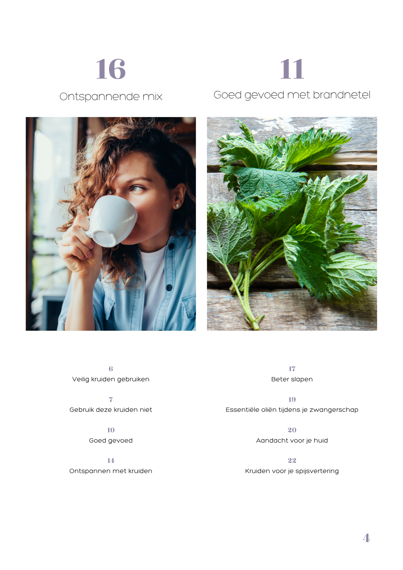ebook zwangerschap kruiden brandnetel kruidenthee infusie