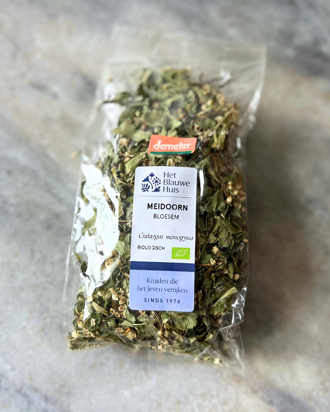 meidoorn bloei, gedrioogd kruid, hart en bloedsomloop, verdiet hartzeer herstel na hartfalen infusie rouw
